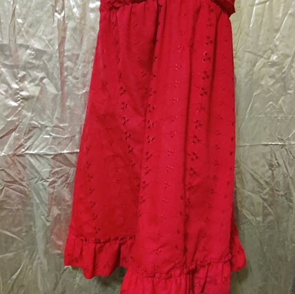 🗺️ Believe Petite Size 10P Pioneer Dress Sundress, Eyelet Fabric, Lined Vintage - Picture 11 of 13